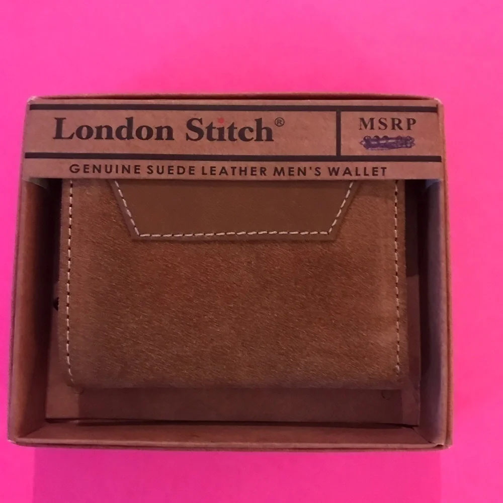 London Stitch Men's leather wallet